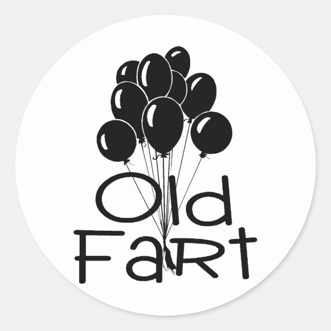 Sticker Rond Ballons noirs vieux panier (Devant)