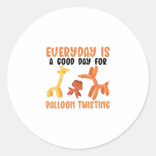 Sticker Rond Balloon Animaux