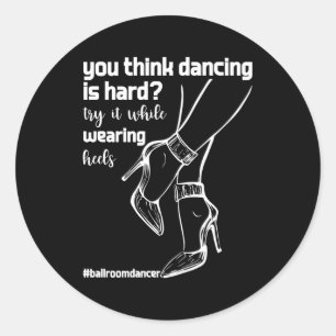Sticker Rond Ballroom Dancing Danse Danse latine Dance Sport