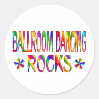 Sticker Rond Ballroom Dancing Rocks