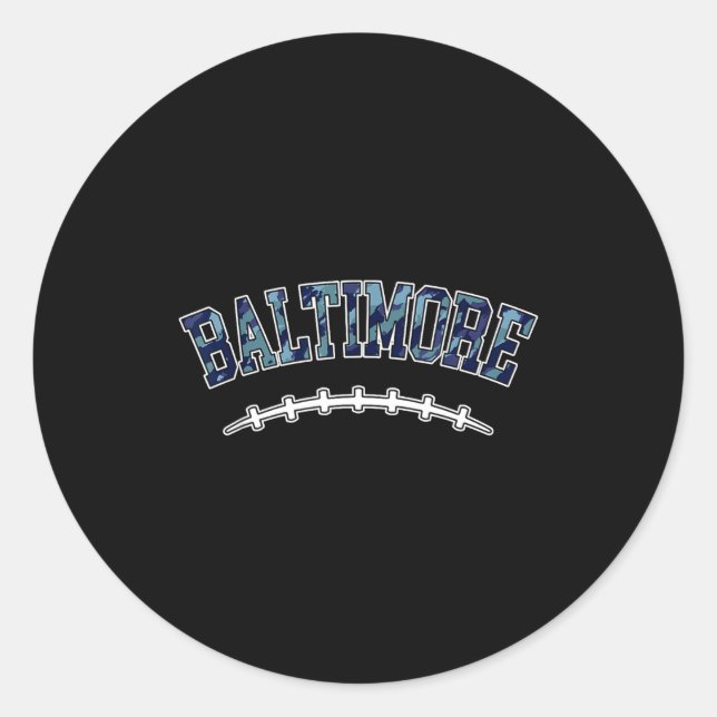 Sticker Rond Baltimore American Football Team Srit  (Devant)