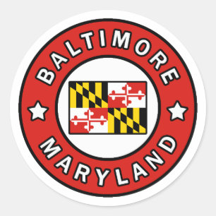 Sticker Rond Baltimore le Maryland