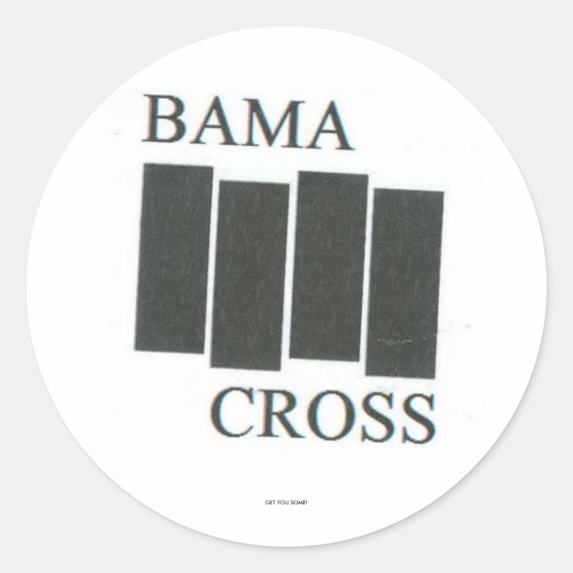 STICKER ROND BAMACROSS BF RETRO (Devant)