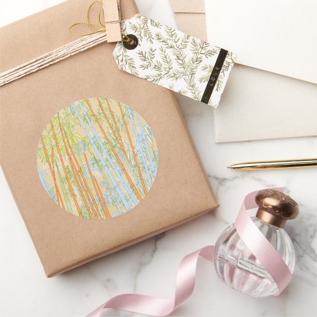Sticker Rond Bamboo 2 (Cadeaux)