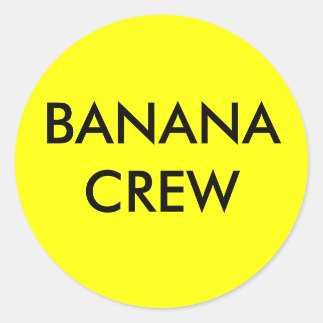 STICKER ROND BANANA CREW (Devant)