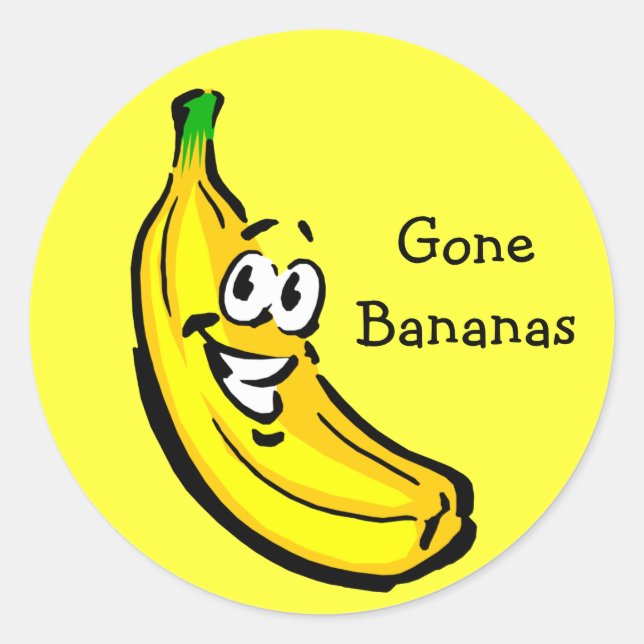 Sticker Rond Banana Guy Banane (Devant)