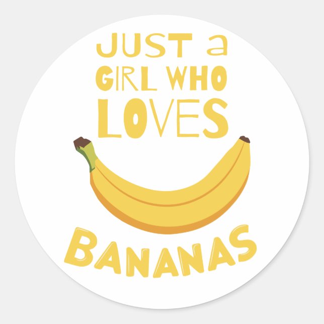 Sticker Rond Banana Love (Devant)