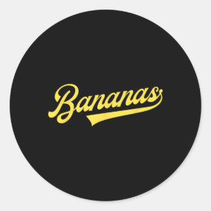 Sticker Rond Banana Retro Throwback Bananes Classic T-shirt.png