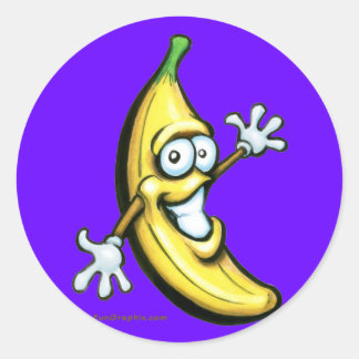 Sticker Rond Banane