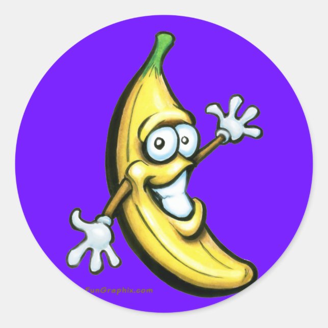 Sticker Rond Banane (Devant)