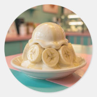 Banane en résine Sundae | Boutique de glace rétro