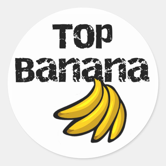 Sticker Rond Banane supérieure (Devant)