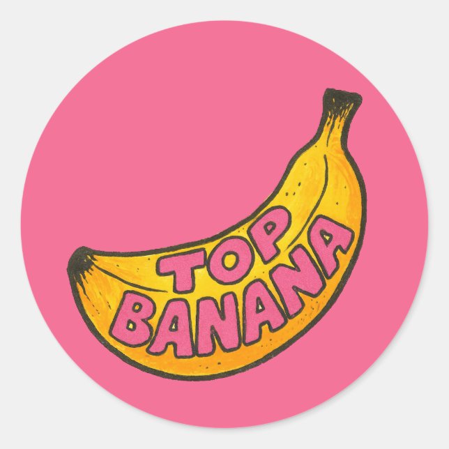 Sticker Rond Banane supérieure (Devant)