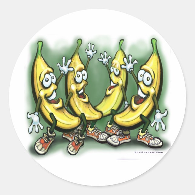 Sticker Rond Bananes (Devant)