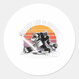 Sticker Rond Banc des pénalités de joueur de hockey Gardien de