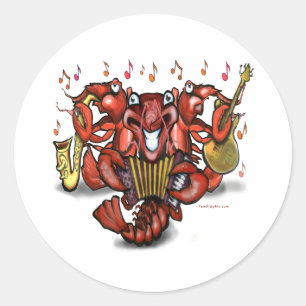 Sticker Rond Bande de langoustes