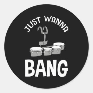 Sticker Rond Bande De Marquage Tambour À Quad Tenor Pour Batteu