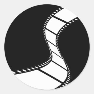 Sticker Rond Bande film