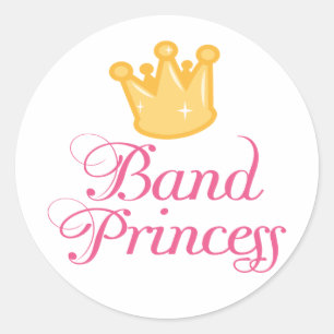 Sticker Rond Bande mignonne Princess Music Cadeau