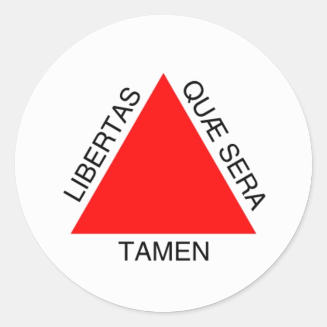 Sticker Rond Bandeira de Minas Gerais, Brésil (Devant)