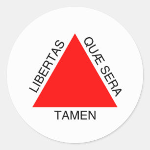 Sticker Rond Bandeira de Minas Gerais, Brésil