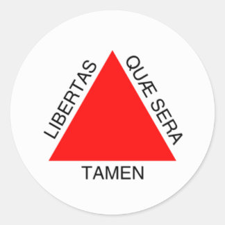 Sticker Rond Bandeira de Minas Gerais, Brésil