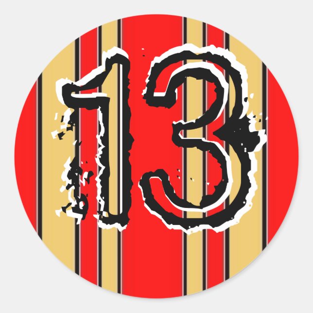 Sticker Rond Bandes 13 (Devant)