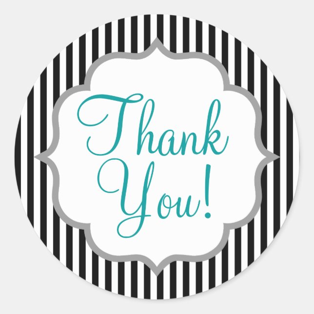 Sticker Rond Bandes noires et blanches ; triées (Devant)