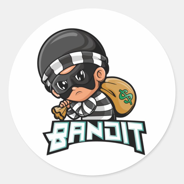 Sticker Rond Bandit (Devant)