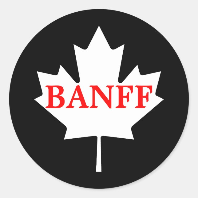 Sticker Rond Banff (Devant)