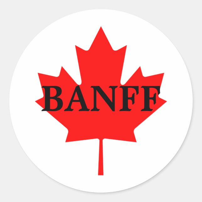 Sticker Rond Banff (Devant)