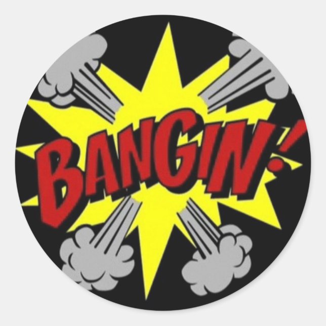Sticker Rond bangin (Devant)