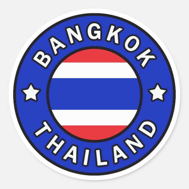 Sticker Rond Bangkok Thaïlande (Devant)