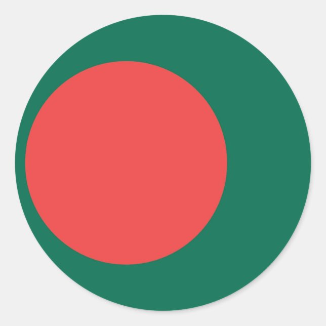 Sticker Rond bangladesh (Devant)