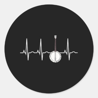 Sticker Rond Banjo Banjo Heartbeat pour &