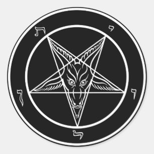 Sticker Rond Baphomet