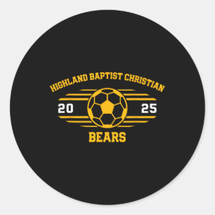 Sticker Rond Baptist chrétien Bears Soccer Byll 2025 