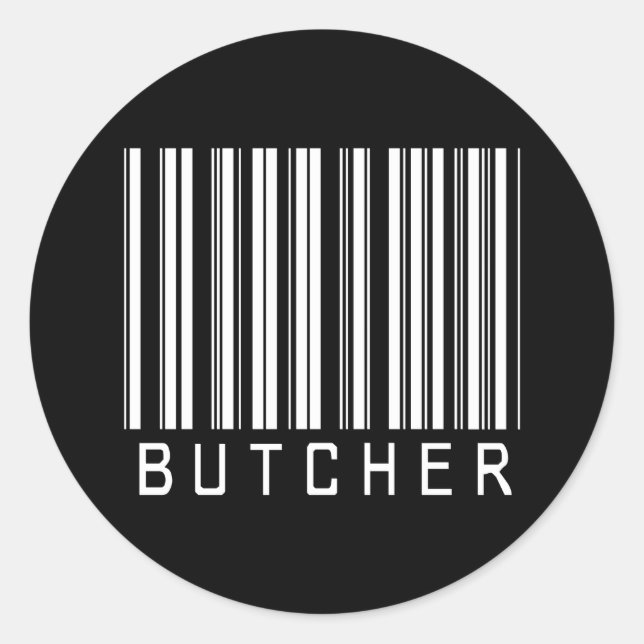 STICKER ROND BAR BUTCHER DARK (Devant)