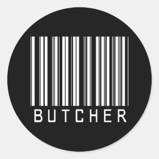 STICKER ROND BAR BUTCHER DARK