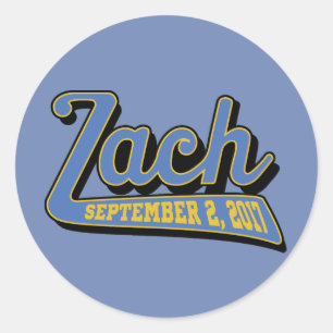 Sticker Rond bar mitzvah de zach