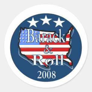 Sticker Rond barack et rouleau