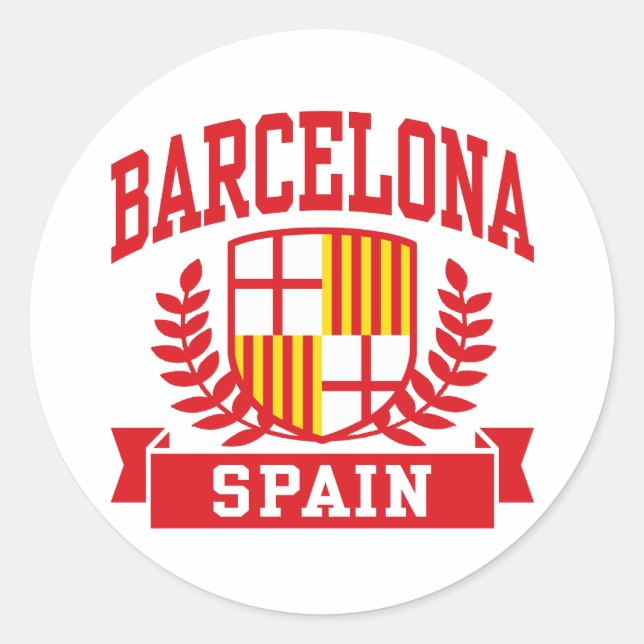 Sticker Rond Barcelone (Devant)