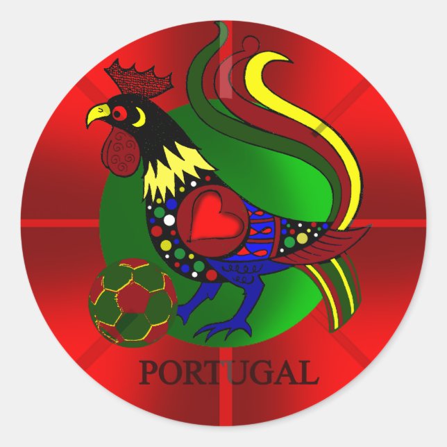 Sticker Rond Barcelos Futebol - Por Tugas de Portugal (Devant)