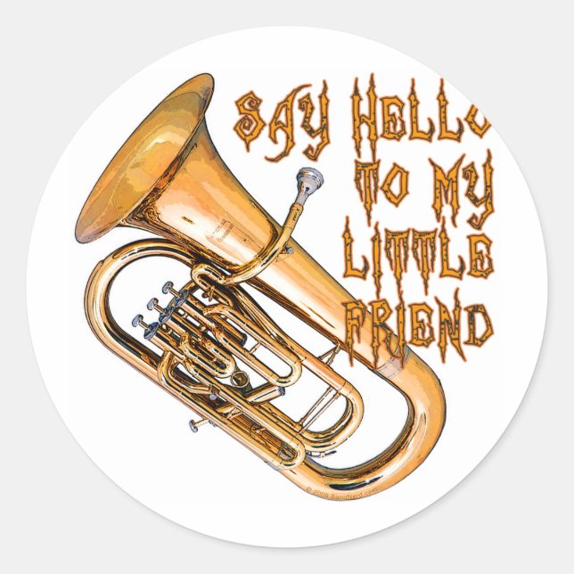 Sticker Rond Baritone : Mon Petit Ami (Devant)
