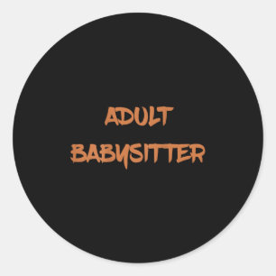 Sticker Rond Barman Professionnel Mixologue - Baby-sitter Adult