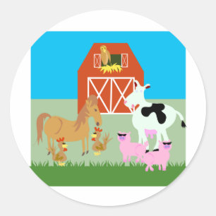 Sticker Rond Barnyard
