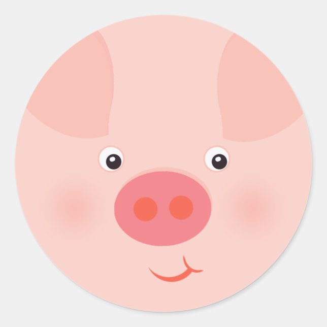 Sticker Rond Barnyard Piggy (Devant)