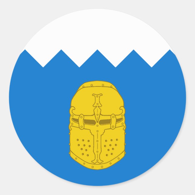 Sticker Rond Barony of Bronzehelm Badge Populace (Devant)