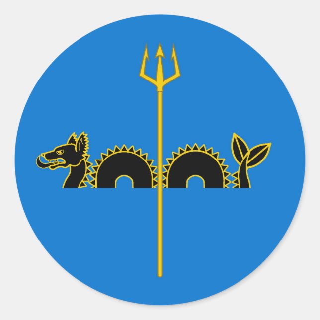 Sticker Rond Barony of Calafia Populace Badge (Devant)