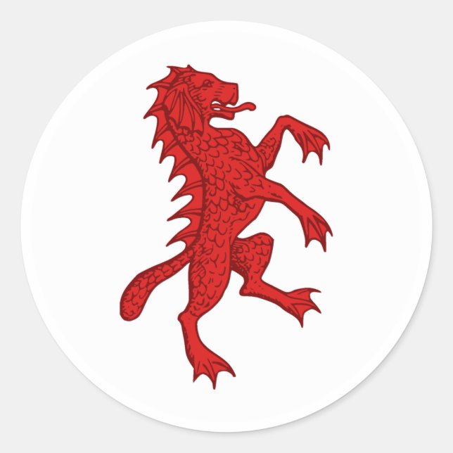 Sticker Rond Barony of Dun Carraig Insigne de la population (Devant)